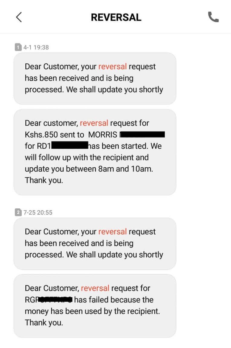 How to reverse mpesa transactions get your money back within seconds