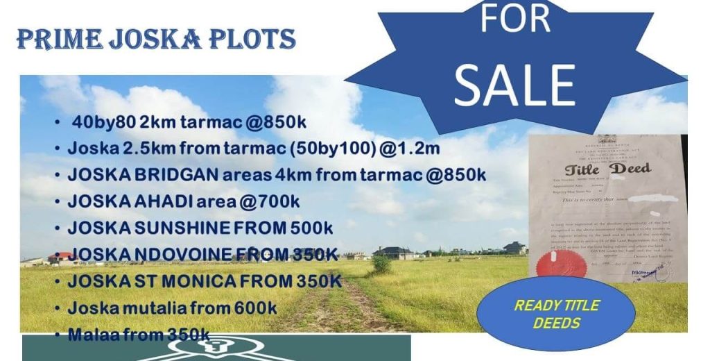 Joska plots for sale Kangundo Road